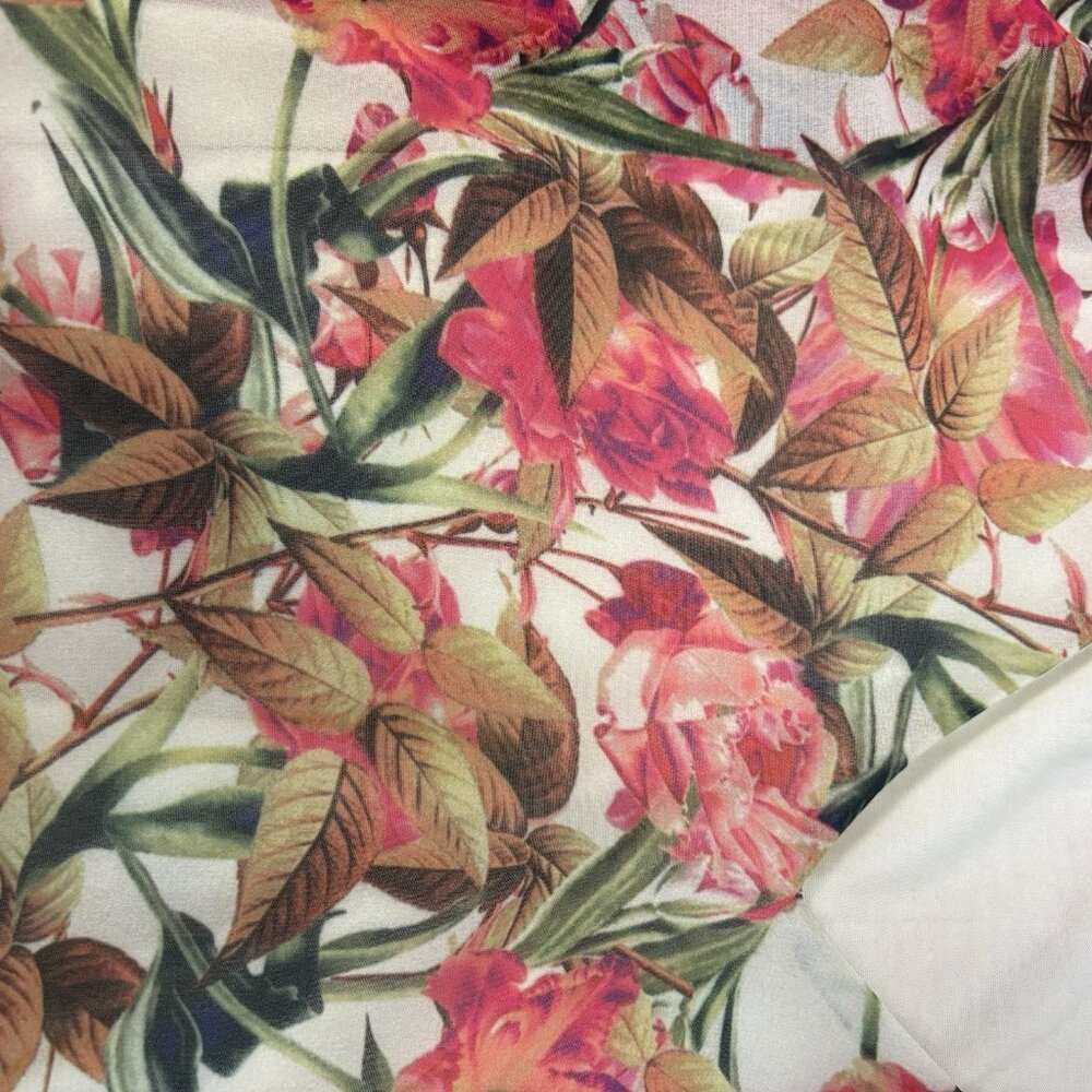 Gianni Bini Chiffon V Neck Shift Dress Wava Sz Medium Poppy Floral Print, Boho‎ - Picture 15 of 15